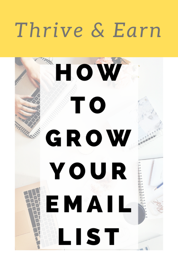 how to grow your email list.